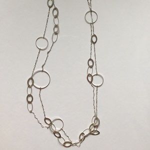 LAST CALL Necklace silver wrap multi shape